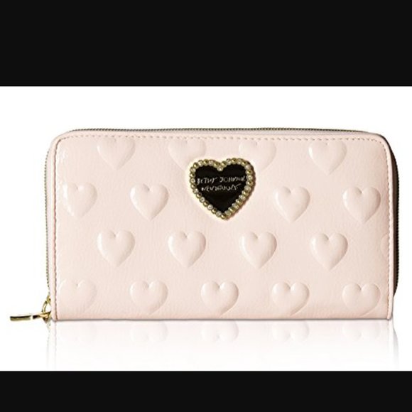 Betsey Johnson Handbags - Betsey Johnson BLUSH HEART WALLET